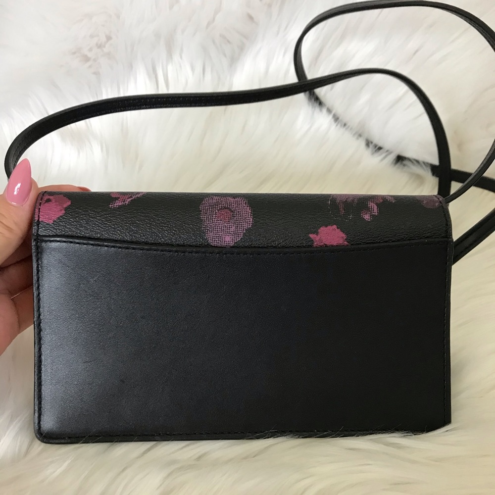 Coach Black Wine Pink Hayden Foldover Shoulder Bag - Picture 4 of 6